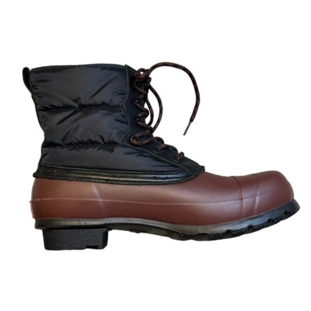 Women's Black and Brown Winter Boots